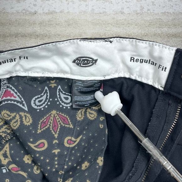 Dickies Khakis Pants Reworked Patchwork Cotton Regular Straight Leg Flat Front - Picture 4 of 4